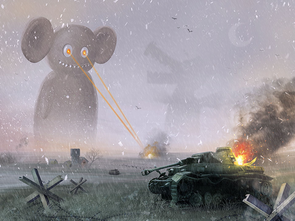 an illustration by Vasili Tkach